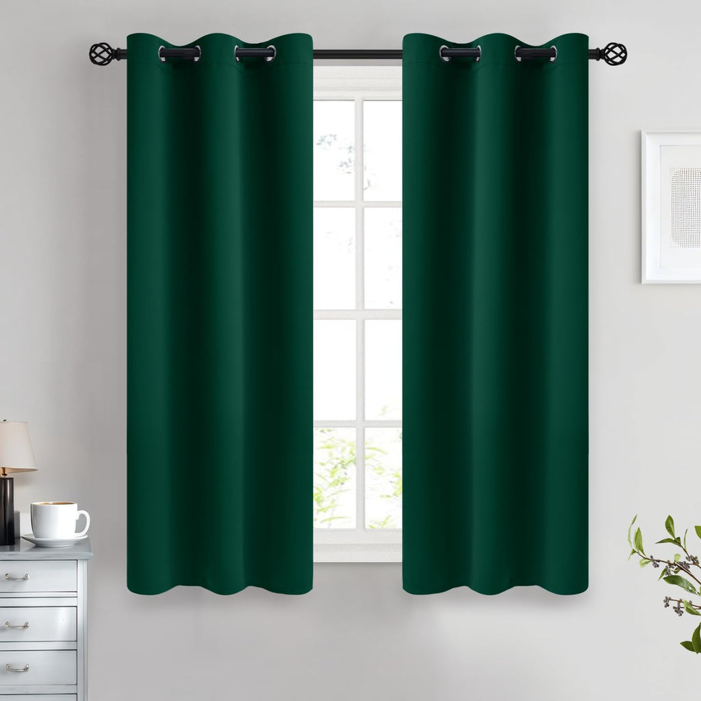 COSVIYA Grommet Blackout Room Darkening Navy Blue Curtains 84 inch Length