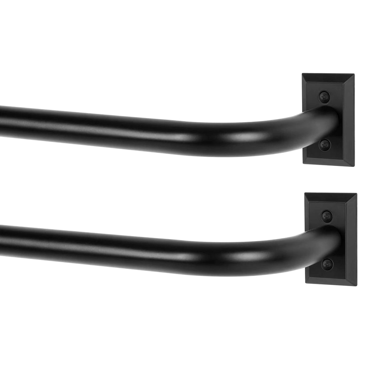 TANGWIN Wrap Around Blackout Curtain Rods,1" Heavy Duty Adjust 48-90",Gold