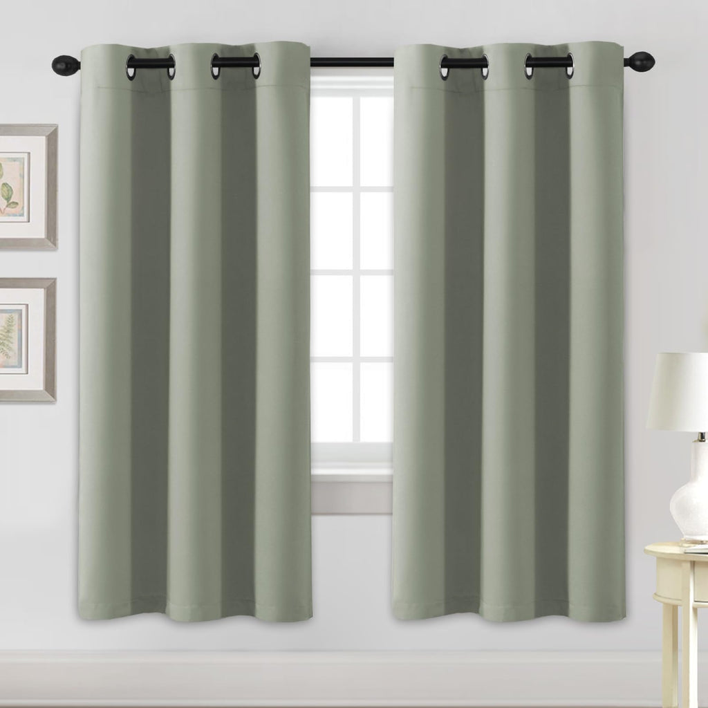 H.VERSAILTEX Blackout Curtains for Bedroom Thermal Insulated Room Darkening Living Room Curtains 63 Inch Long Grommet Privacy Protection Window Curtain Panels/Drapes for Nursery,2 Panels,Ivory/Cream