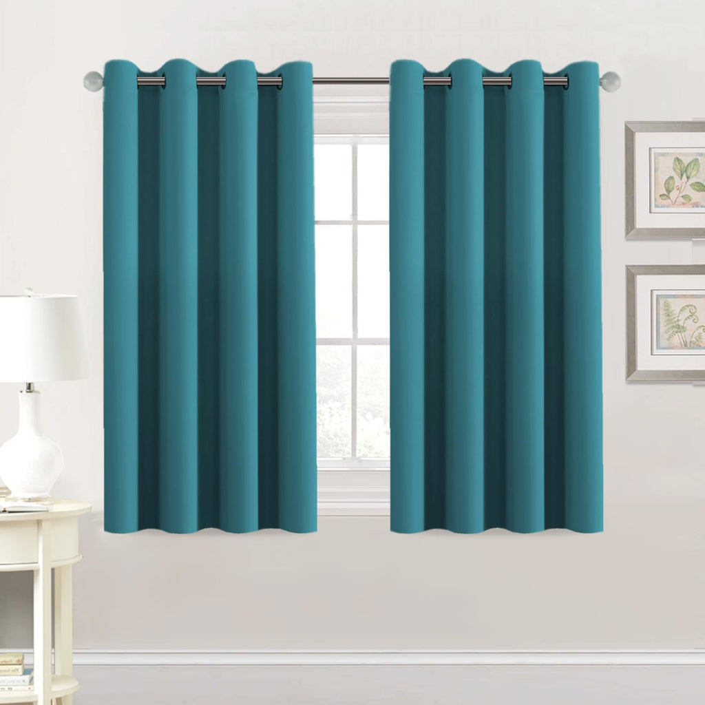 H.VERSAILTEX Blackout Curtains for Bedroom Thermal Insulated Room Darkening Living Room Curtains 63 Inch Long Grommet Privacy Protection Window Curtain Panels/Drapes for Nursery,2 Panels,Ivory/Cream