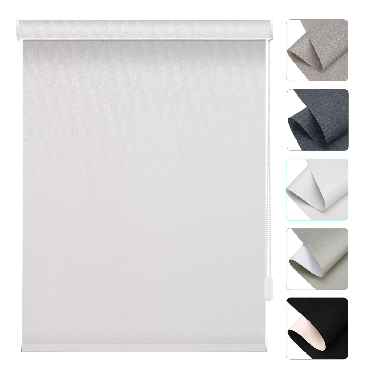 Changshade Custom Corded Solar Roller Shades, Light Filtering Window Blinds for UV, Glare and Heat Control, Custom Size Shades for Office, Living Room, Bedroom and Kitchen