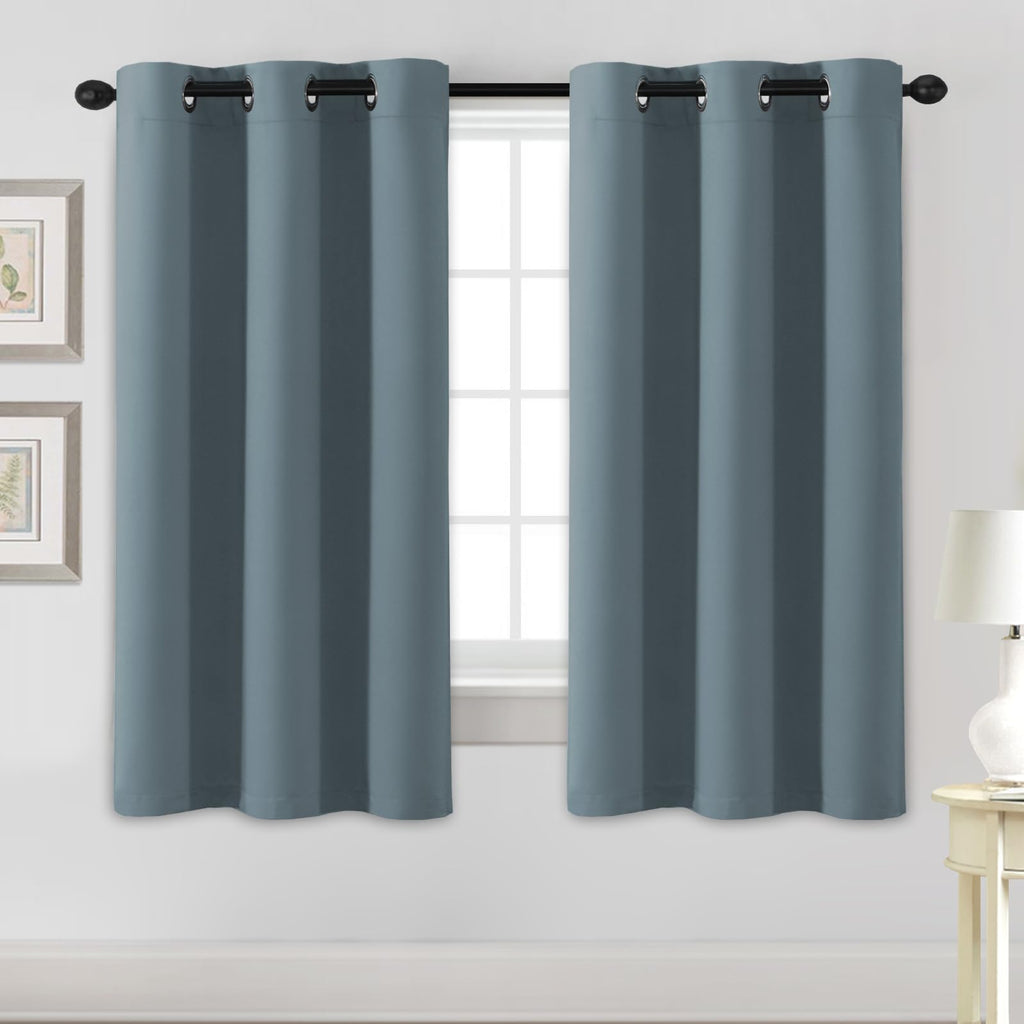 H.VERSAILTEX Blackout Curtains for Bedroom Thermal Insulated Room Darkening Living Room Curtains 63 Inch Long Grommet Privacy Protection Window Curtain Panels/Drapes for Nursery,2 Panels,Ivory/Cream