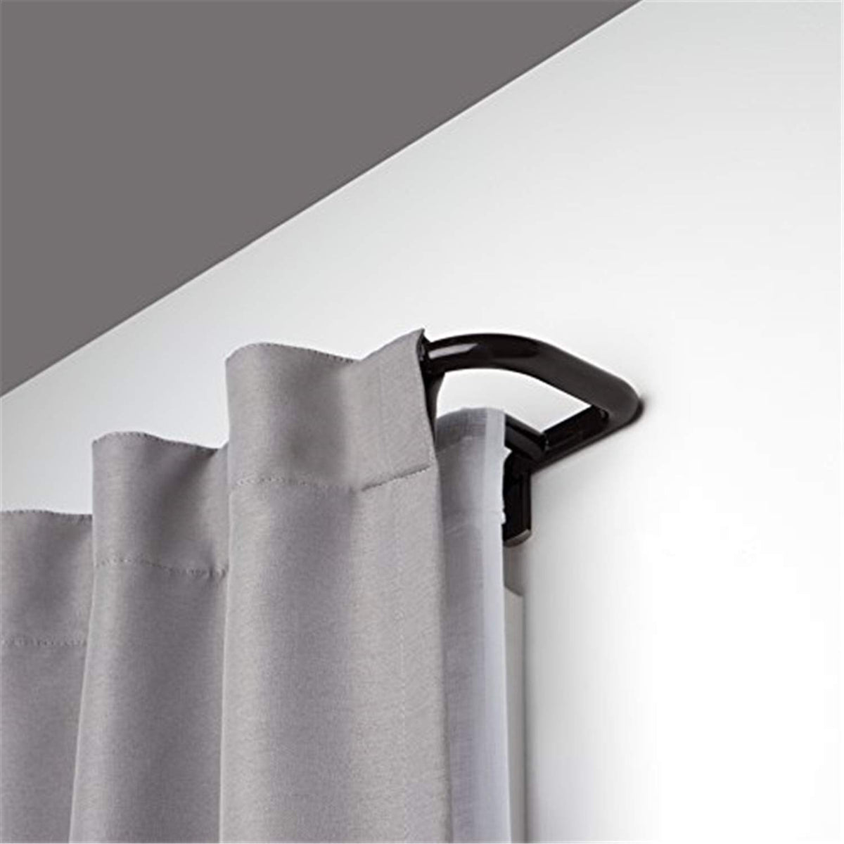 Umbra Twilight Double Curtain Rod, Wrap Around, 30 to 84 Inches, Black