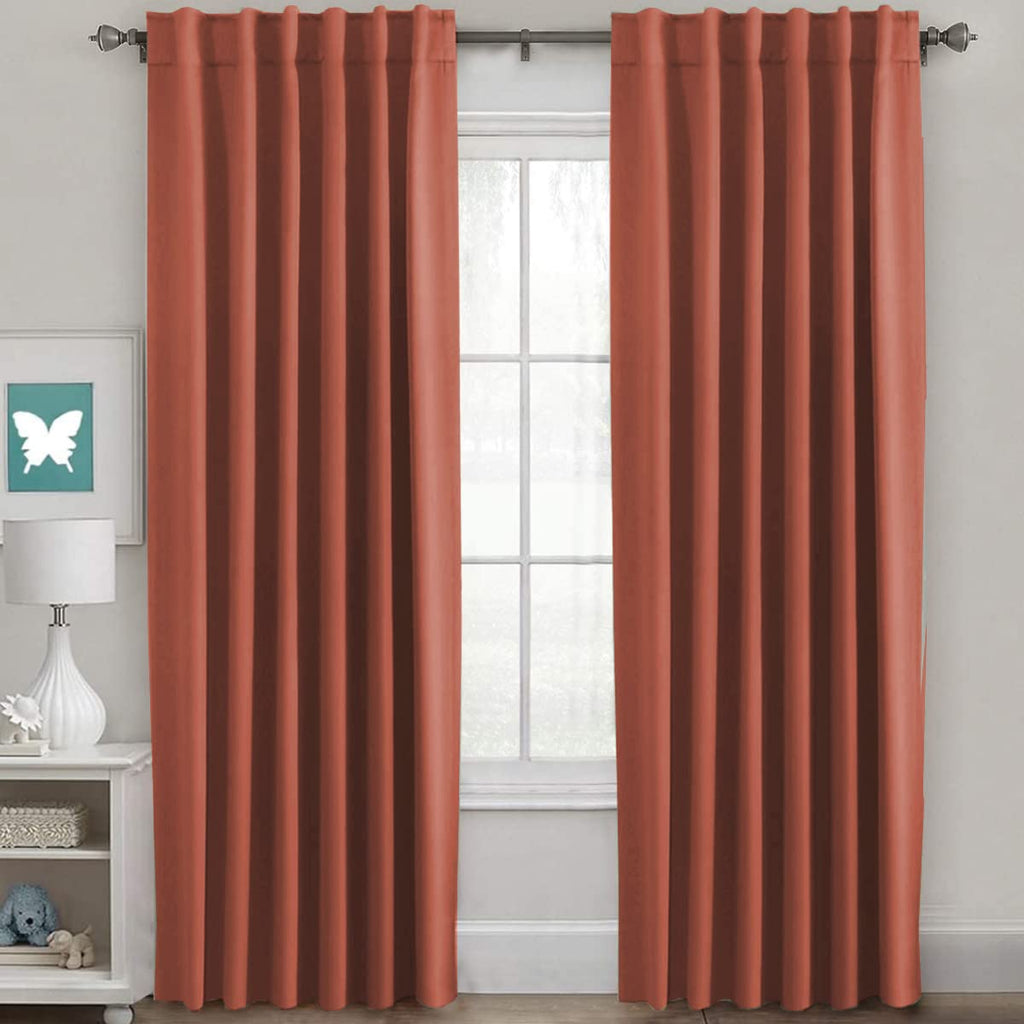 H.VERSAILTEX Blackout Curtains Thermal Insulated Window Treatment Panels Room Darkening Blackout Drapes for Living Room Back Tab/Rod Pocket Bedroom Draperies, 52 x 84 Inch, Light Sage, 2 Panels
