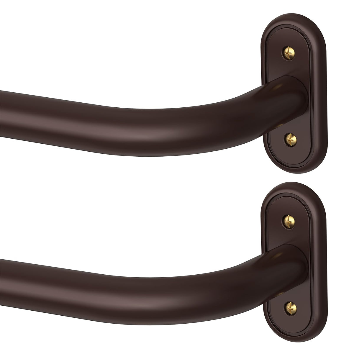 Curtain Rod 36-120 Inch, Black Heavy Duty Curtain Rods for Windows