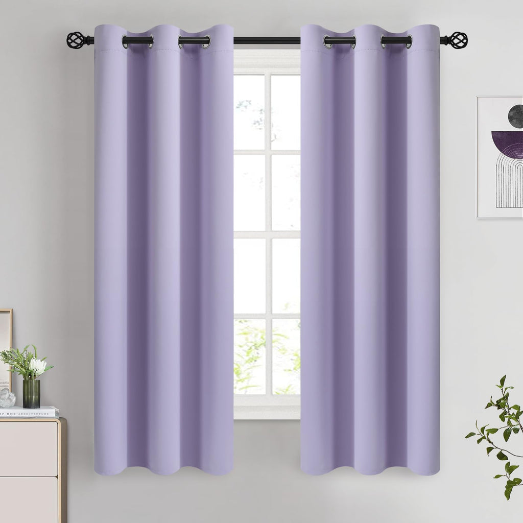 COSVIYA Grommet Blackout Room Darkening Navy Blue Curtains 84 inch Length