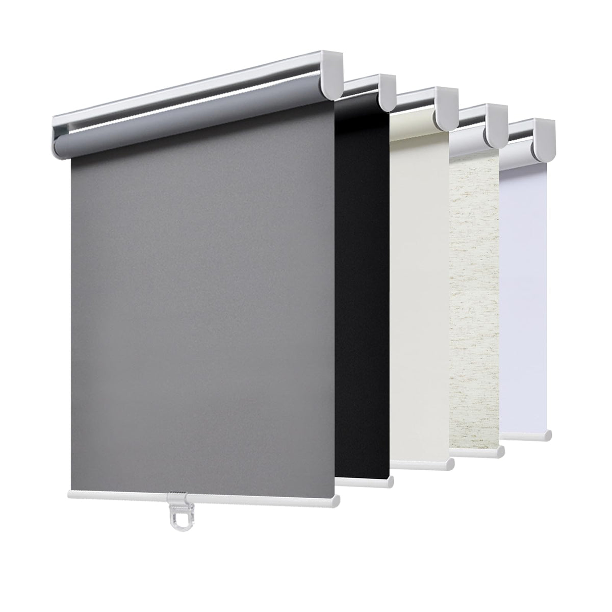 AOSKY Blackout Cordless Roller Shade for Indoor Windows, 23"W x 72"H, Black
