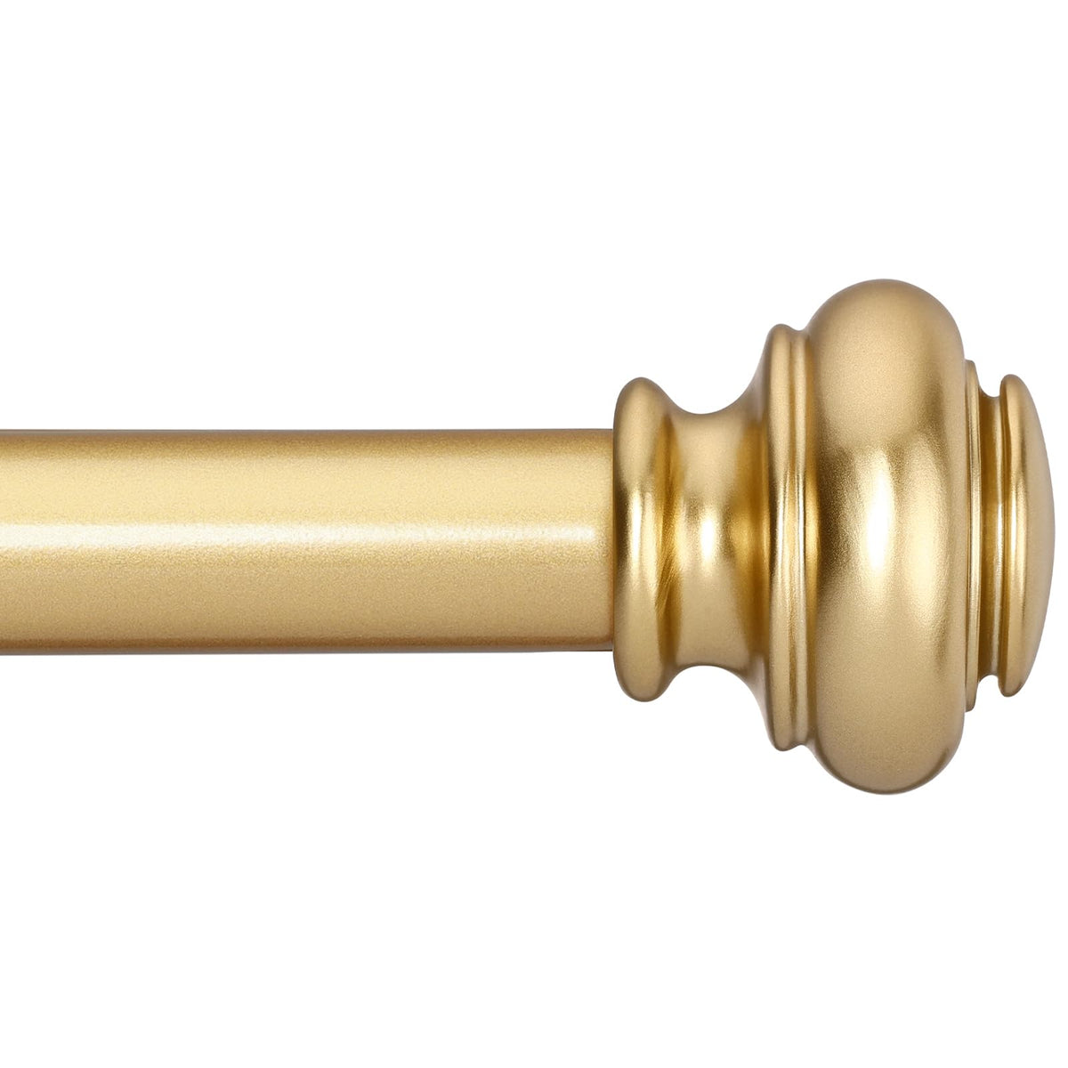 SIMEWIN Heavy Duty Curtain Rods for Windows 48 to 84 Inches, Bronze Curtain Rods with Classic Finials for Bedroom, Living Room, Patio, Kitchen