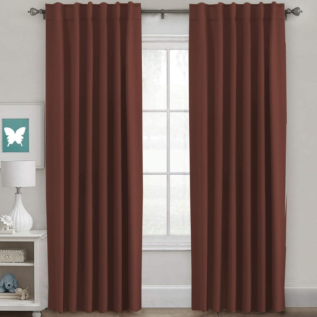 H.VERSAILTEX Blackout Curtains Thermal Insulated Window Treatment Panels Room Darkening Blackout Drapes for Living Room Back Tab/Rod Pocket Bedroom Draperies, 52 x 84 Inch, Light Sage, 2 Panels