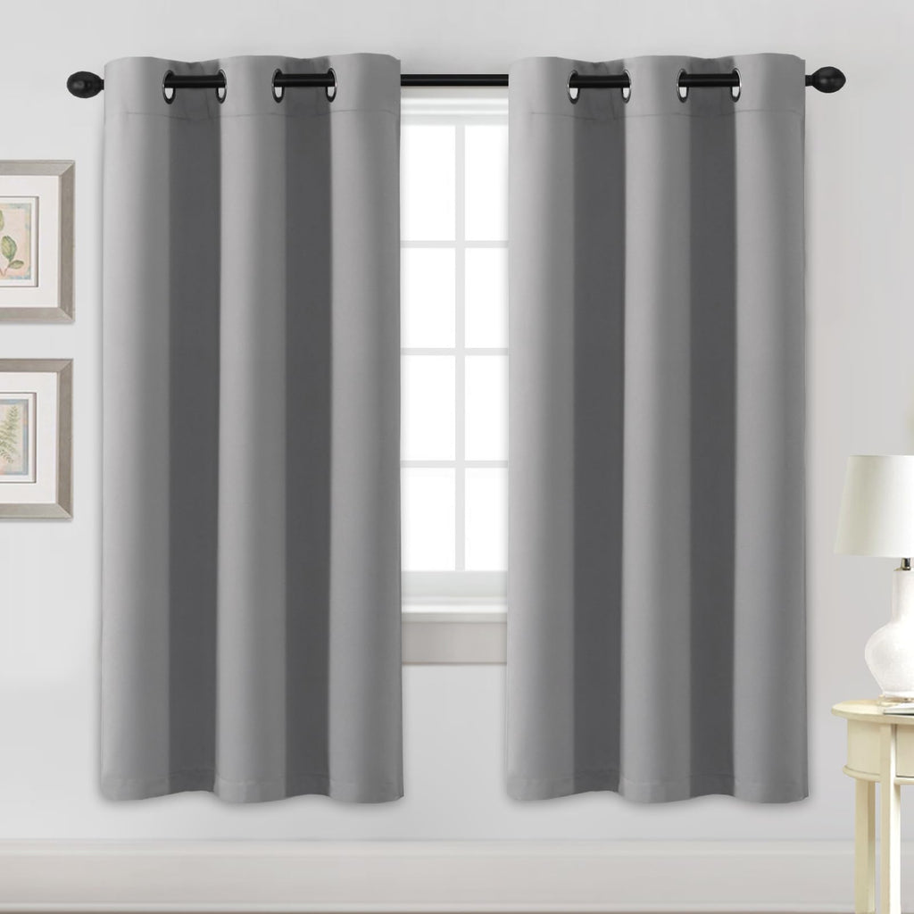 H.VERSAILTEX Blackout Curtains for Bedroom Thermal Insulated Room Darkening Living Room Curtains 63 Inch Long Grommet Privacy Protection Window Curtain Panels/Drapes for Nursery,2 Panels,Ivory/Cream