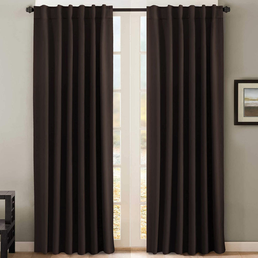 H.VERSAILTEX Blackout Curtains Thermal Insulated Window Treatment Panels Room Darkening Blackout Drapes for Living Room Back Tab/Rod Pocket Bedroom Draperies, 52 x 84 Inch, Light Sage, 2 Panels
