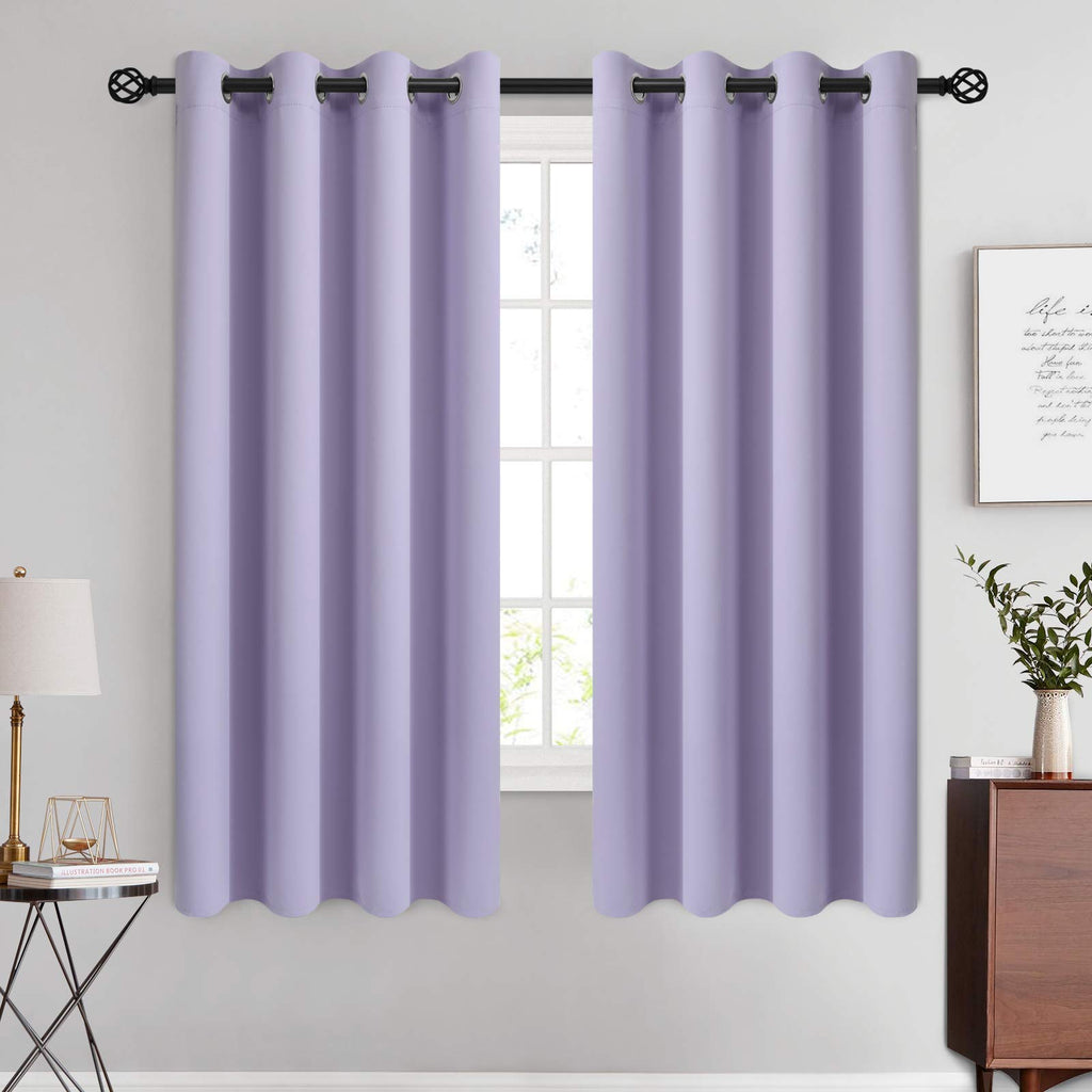 COSVIYA Grommet Blackout Room Darkening Navy Blue Curtains 84 inch Length