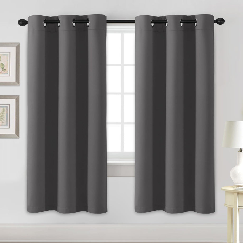 H.VERSAILTEX Blackout Curtains for Bedroom Thermal Insulated Room Darkening Living Room Curtains 63 Inch Long Grommet Privacy Protection Window Curtain Panels/Drapes for Nursery,2 Panels,Ivory/Cream