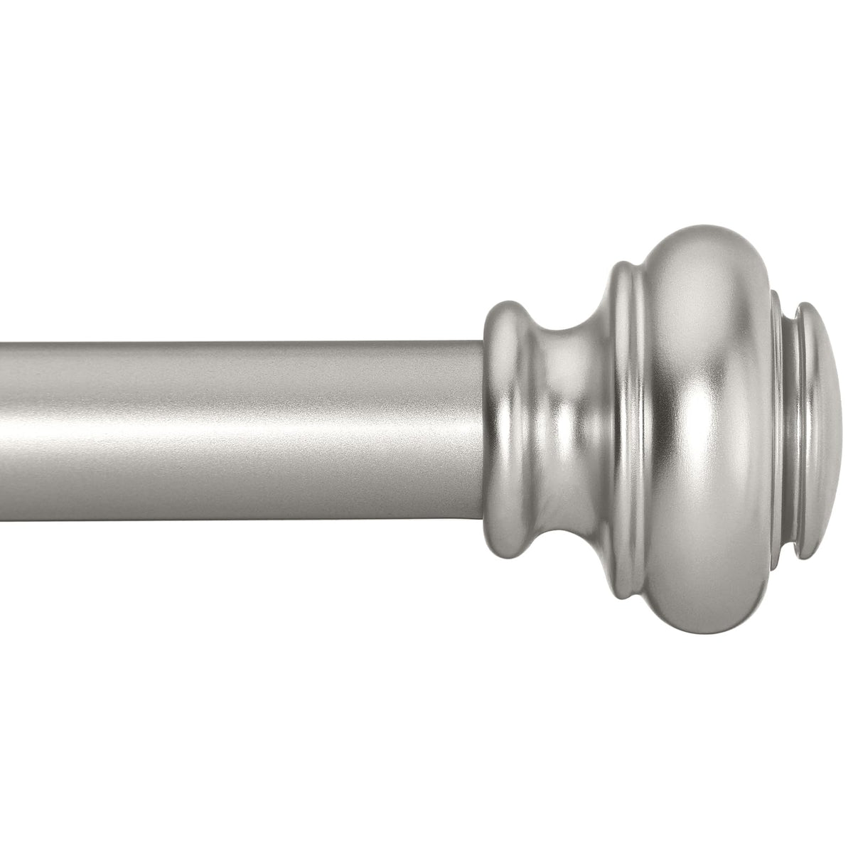 SIMEWIN Heavy Duty Curtain Rods for Windows 48 to 84 Inches, Bronze Curtain Rods with Classic Finials for Bedroom, Living Room, Patio, Kitchen