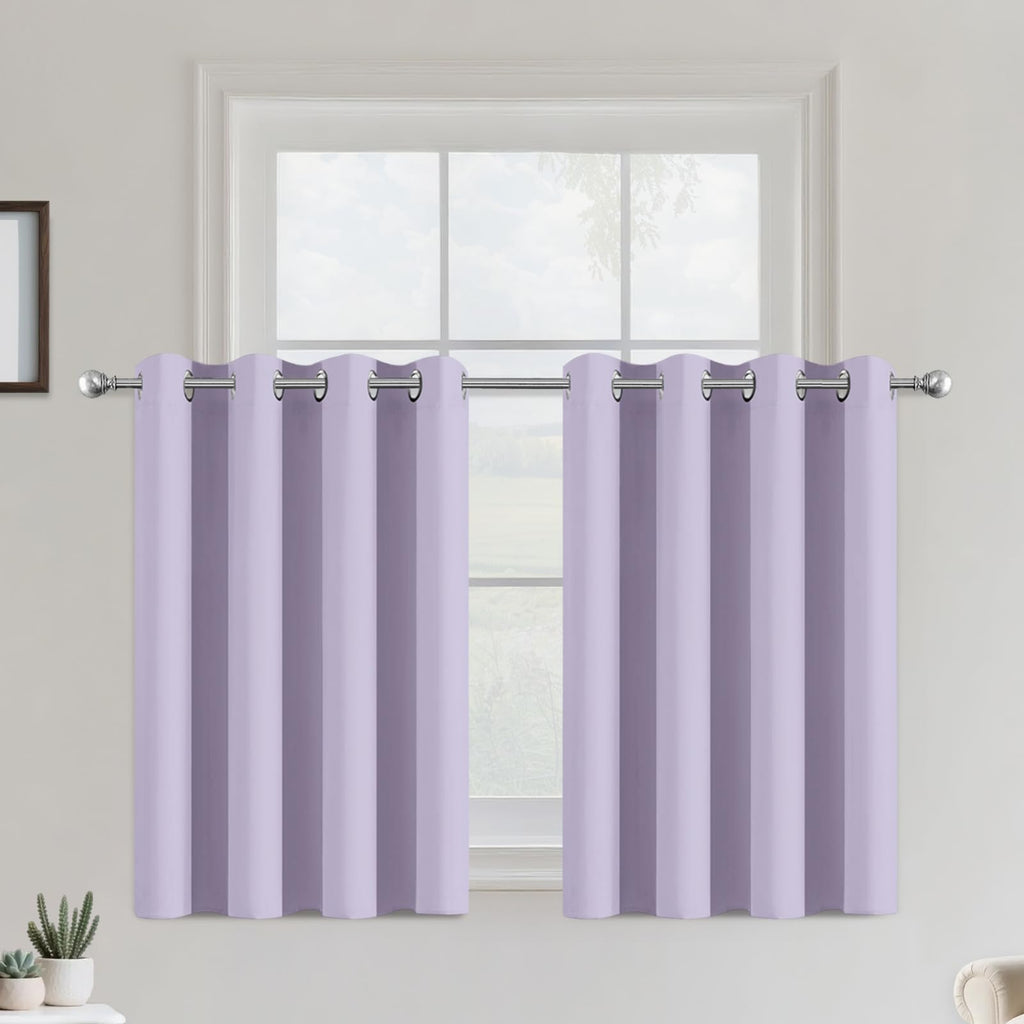 COSVIYA Grommet Blackout Room Darkening Navy Blue Curtains 84 inch Length