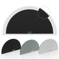 Changshade Arch Window Shades Blackout,Half Moon(Radius:36") Blackout Pleated Window Shades, Half Circle No Drill Cellular Shades for Windows, Easy Cut and Install