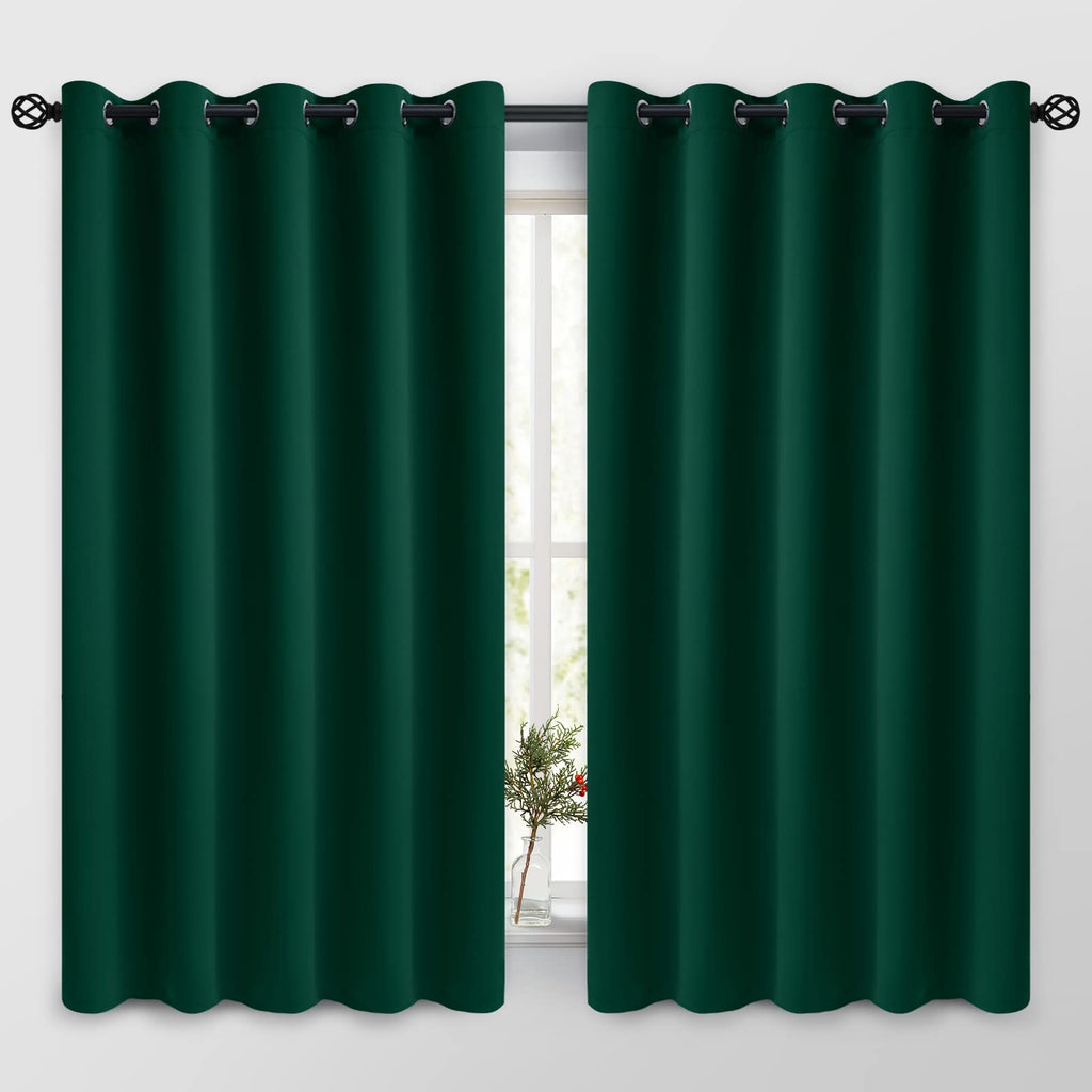 COSVIYA Grommet Blackout Room Darkening Navy Blue Curtains 84 inch Length