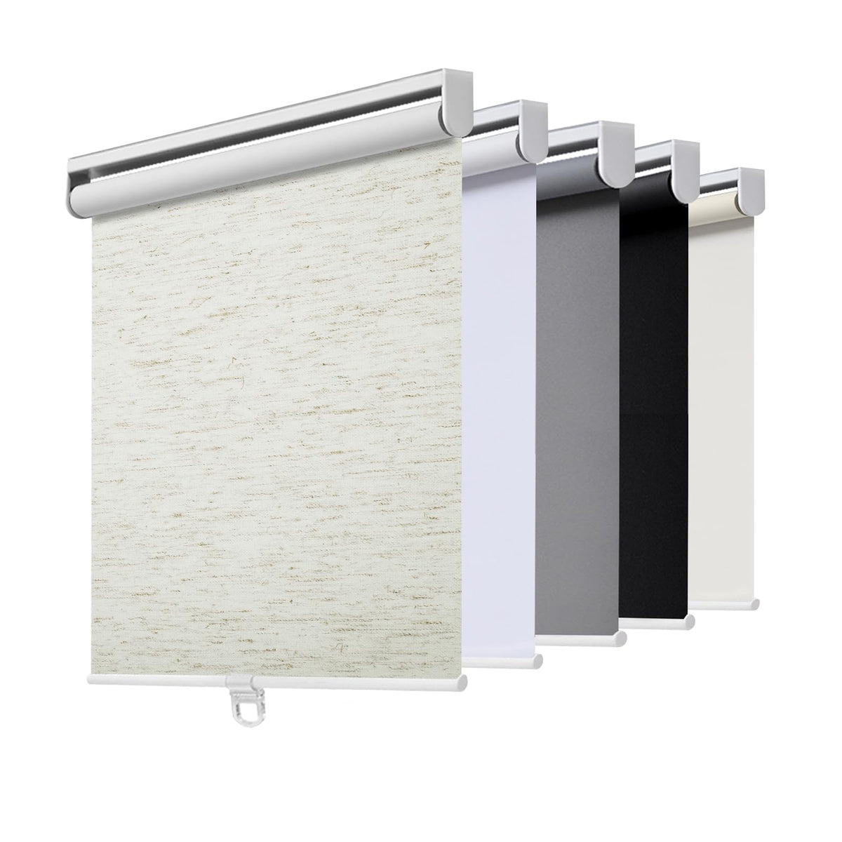 AOSKY Blackout Cordless Roller Shade for Indoor Windows, 23"W x 72"H, Black