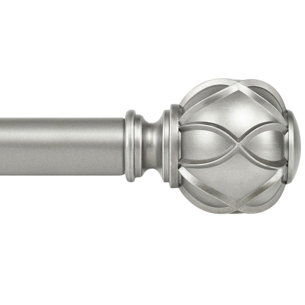KAMANINA Curtain Rods for Windows 72 to 144 Inch, Long Heavy Duty, Bronze