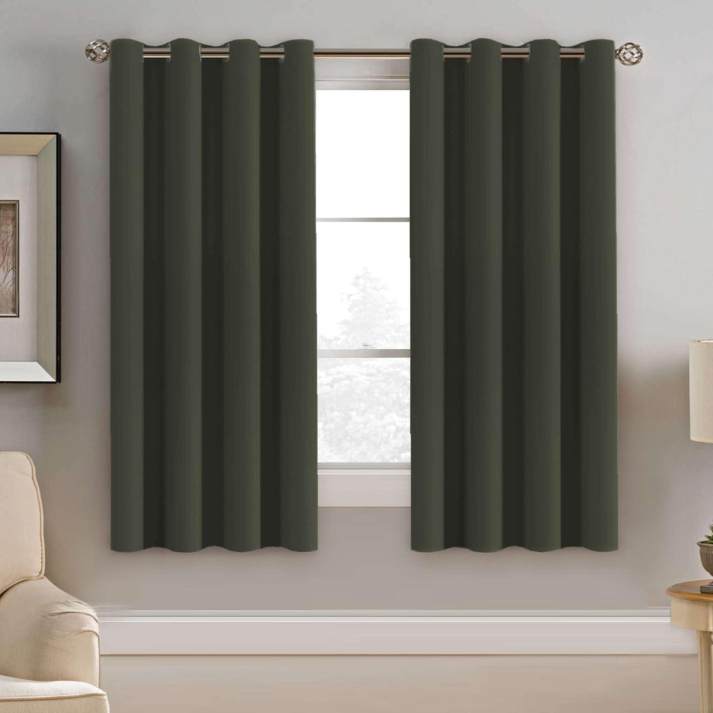 H.VERSAILTEX Blackout Curtains for Bedroom Thermal Insulated Room Darkening Living Room Curtains 63 Inch Long Grommet Privacy Protection Window Curtain Panels/Drapes for Nursery,2 Panels,Ivory/Cream