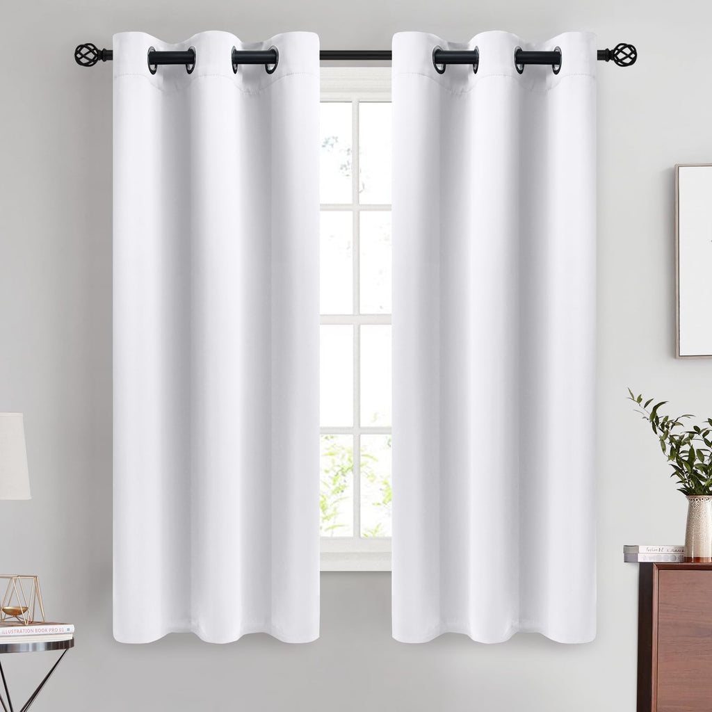 COSVIYA Grommet Blackout Room Darkening Navy Blue Curtains 84 inch Length