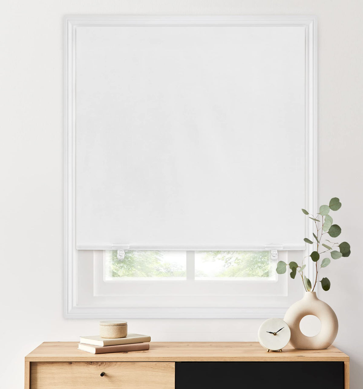 LazBlinds 100% Blackout Roller Shades, 36"x72", Black
