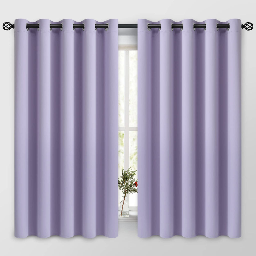 COSVIYA Grommet Blackout Room Darkening Navy Blue Curtains 84 inch Length