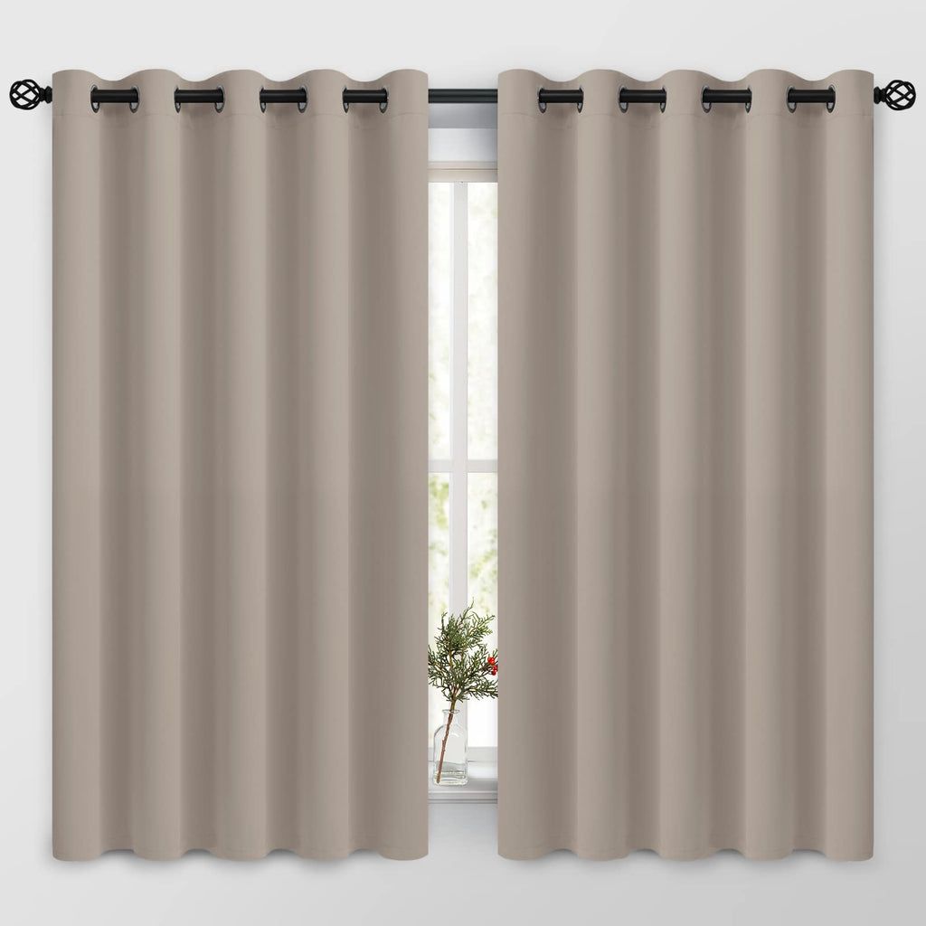 COSVIYA Grommet Blackout Room Darkening Navy Blue Curtains 84 inch Length