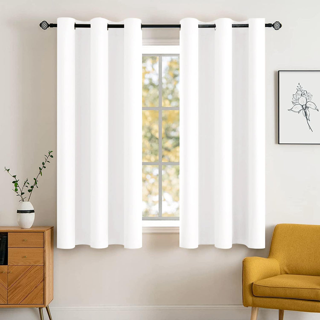 MIULEE Olive Blackout Bedroom Curtains Drapes 84 Inch Long 52"x84"