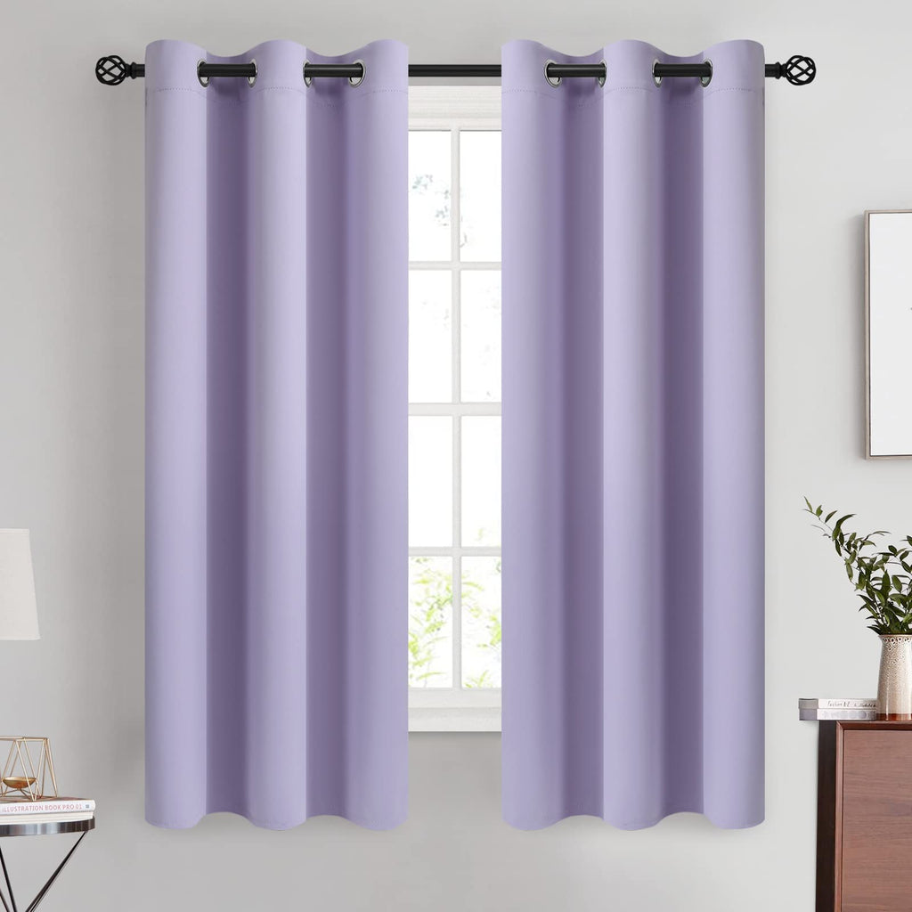 COSVIYA Grommet Blackout Room Darkening Navy Blue Curtains 84 inch Length