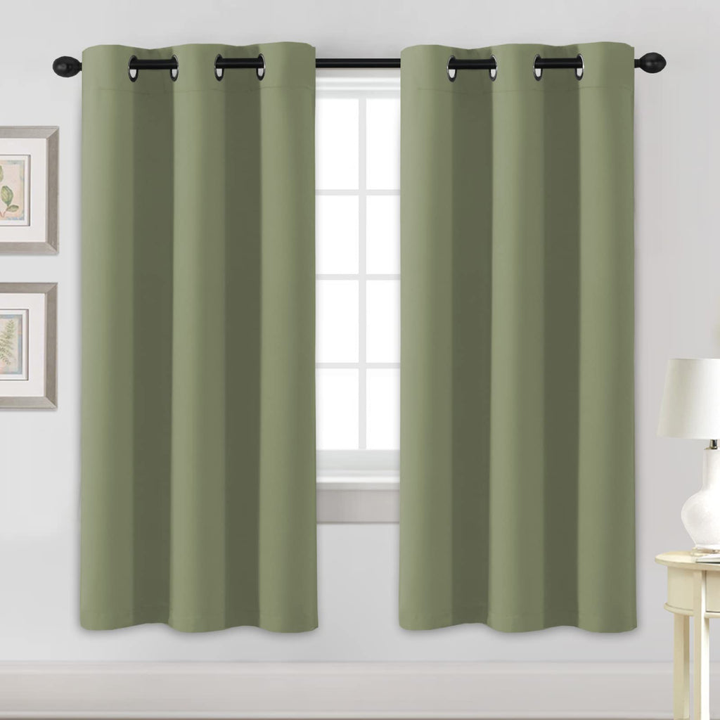 H.VERSAILTEX Blackout Curtains for Bedroom Thermal Insulated Room Darkening Living Room Curtains 63 Inch Long Grommet Privacy Protection Window Curtain Panels/Drapes for Nursery,2 Panels,Ivory/Cream