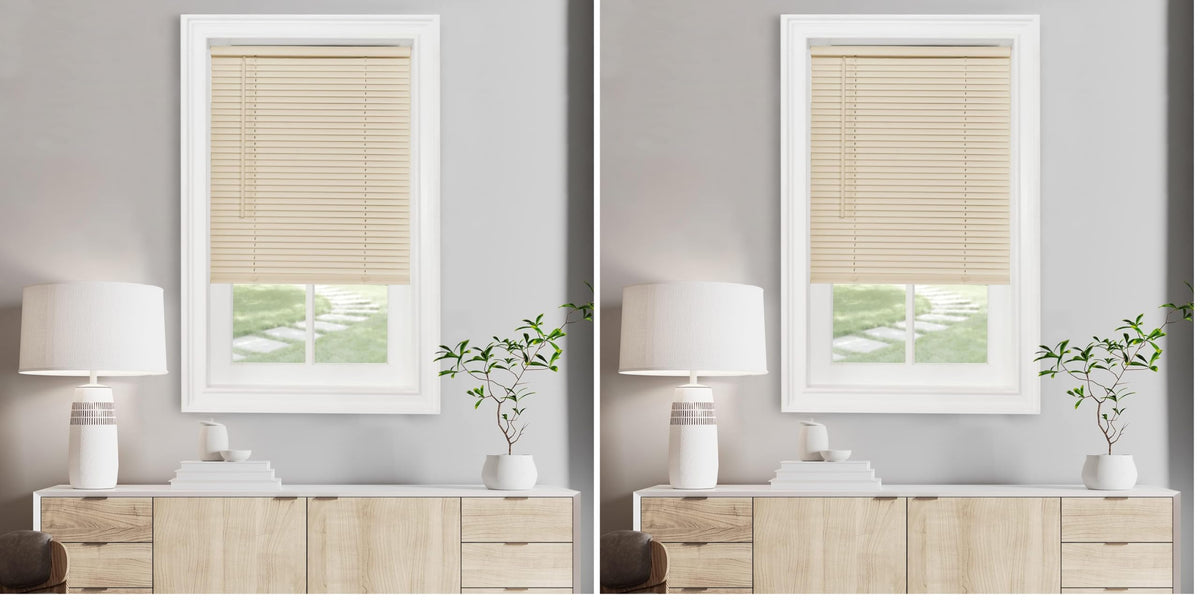 Cordless Light Filtering Mini Blind, 46 x 48 in, Black