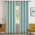 MIULEE Olive Blackout Bedroom Curtains Drapes 84 Inch Long 52"x84"