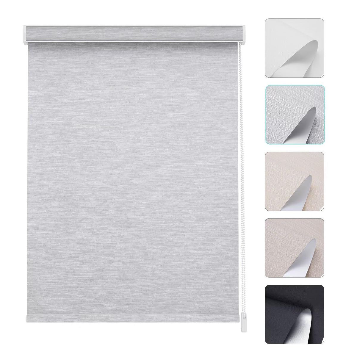 Changshade Custom Corded Solar Roller Shades, Light Filtering Window Blinds for UV, Glare and Heat Control, Custom Size Shades for Office, Living Room, Bedroom and Kitchen