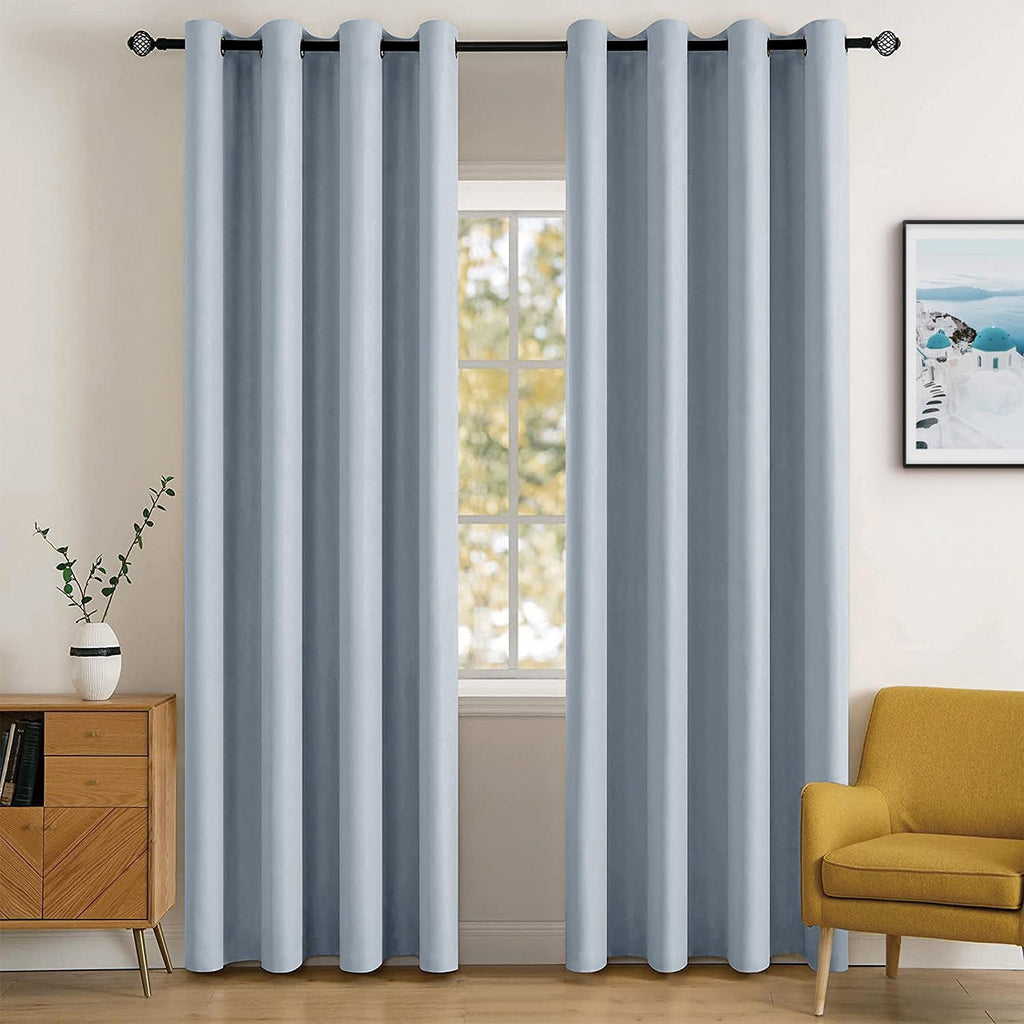 MIULEE Olive Blackout Bedroom Curtains Drapes 84 Inch Long 52"x84"
