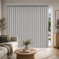 CHICOLOGY Vertical Blinds, Oxford White (Vinyl), 3.5" PVC, 78" W x 84" H