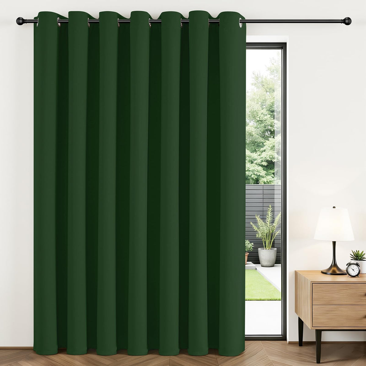 Joydeco Blackout Patio Sliding Door Curtains, Privacy Room Divider Curtains