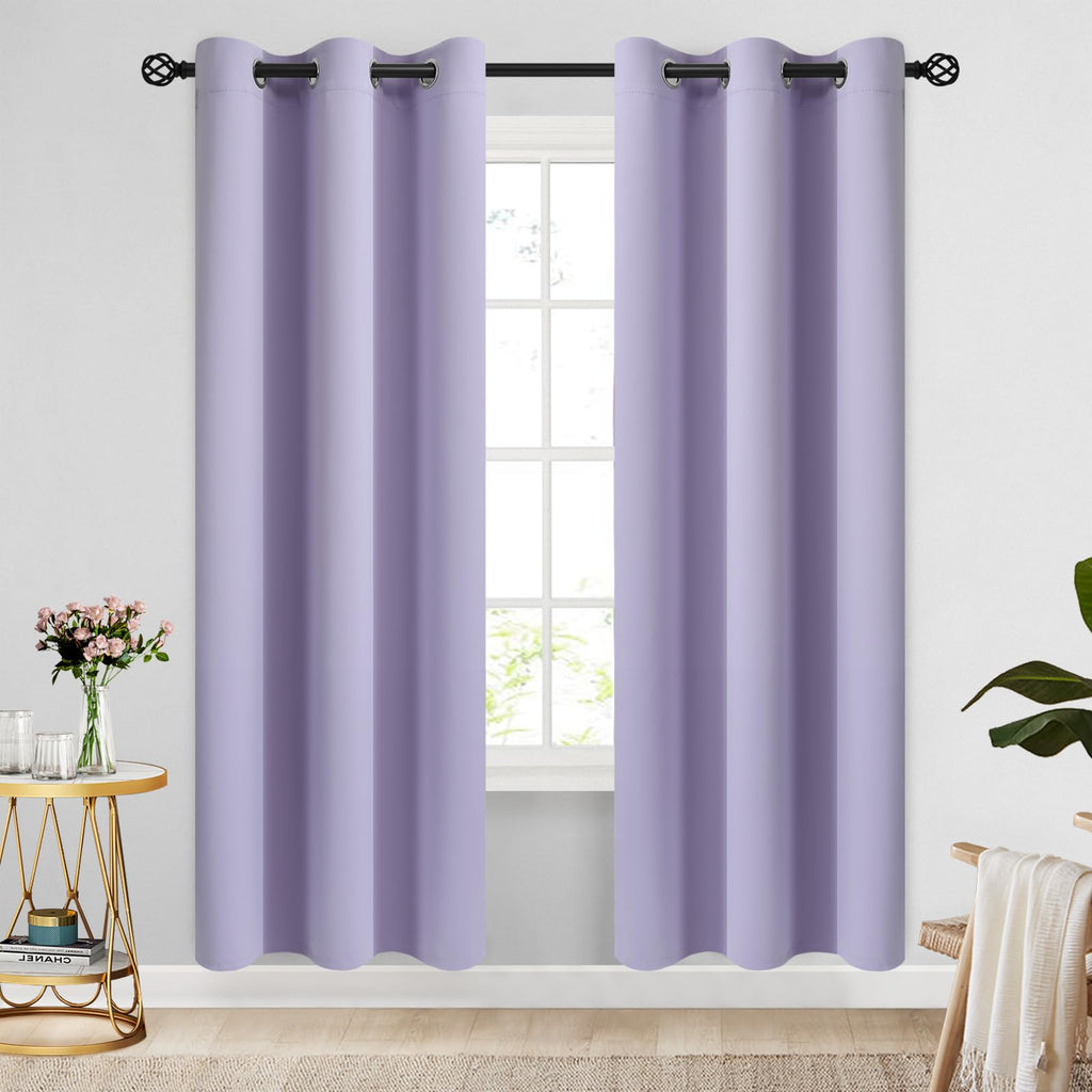 COSVIYA Grommet Blackout Room Darkening Navy Blue Curtains 84 inch Length