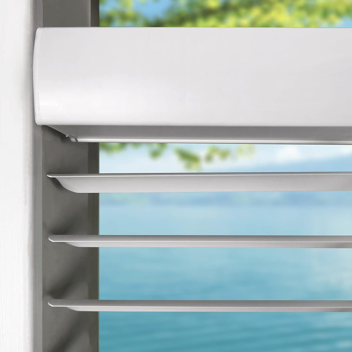 Calyx Interiors 1“ Mini Blinds, 34“W x 60“H, White, Light Filtering
