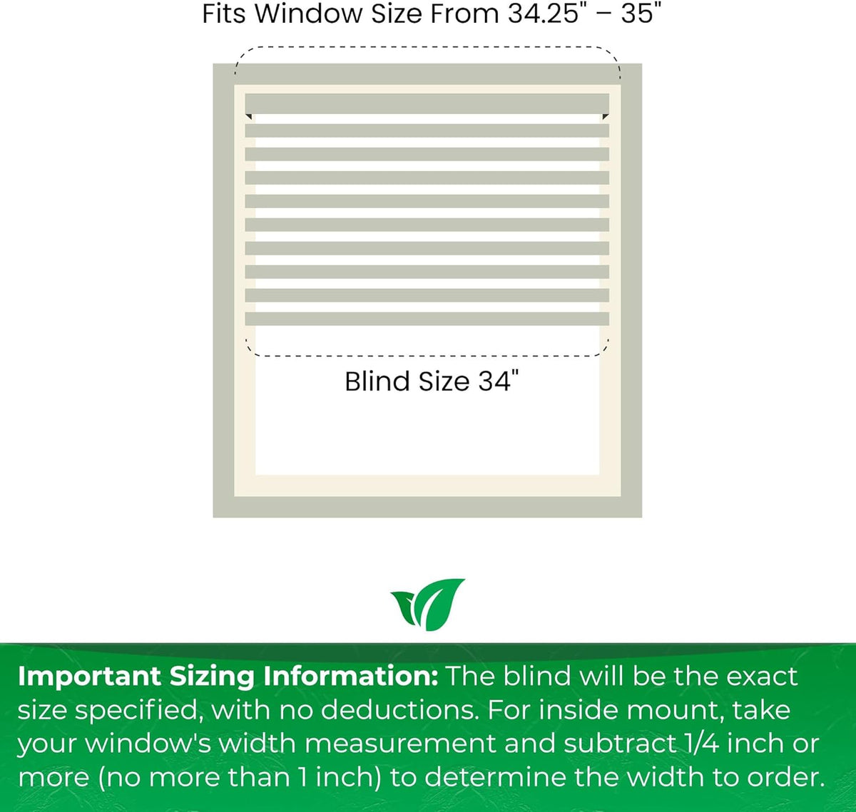 Calyx Interiors 1“ Mini Blinds, 34“W x 60“H, White, Light Filtering