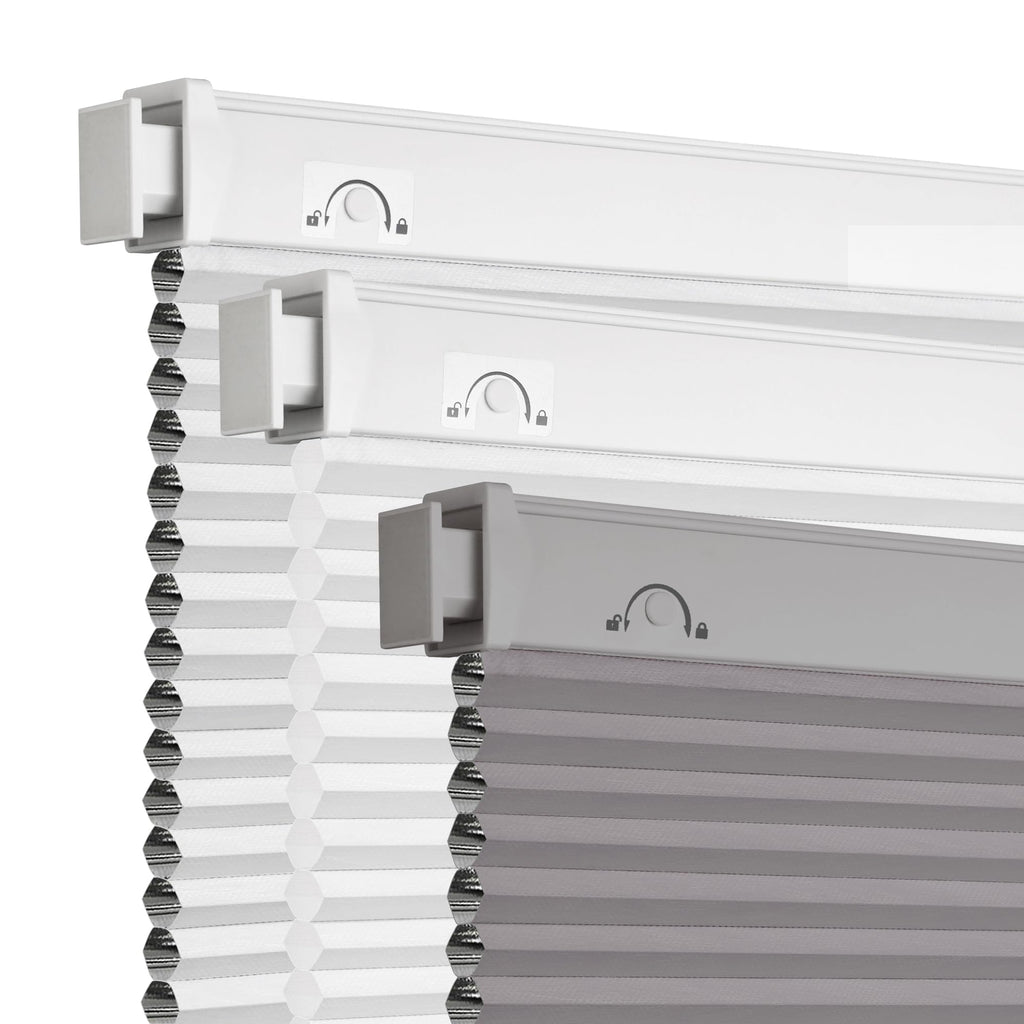 Grandekor No Drill Blackout Cellular Shades,34" W x 36" H,White
