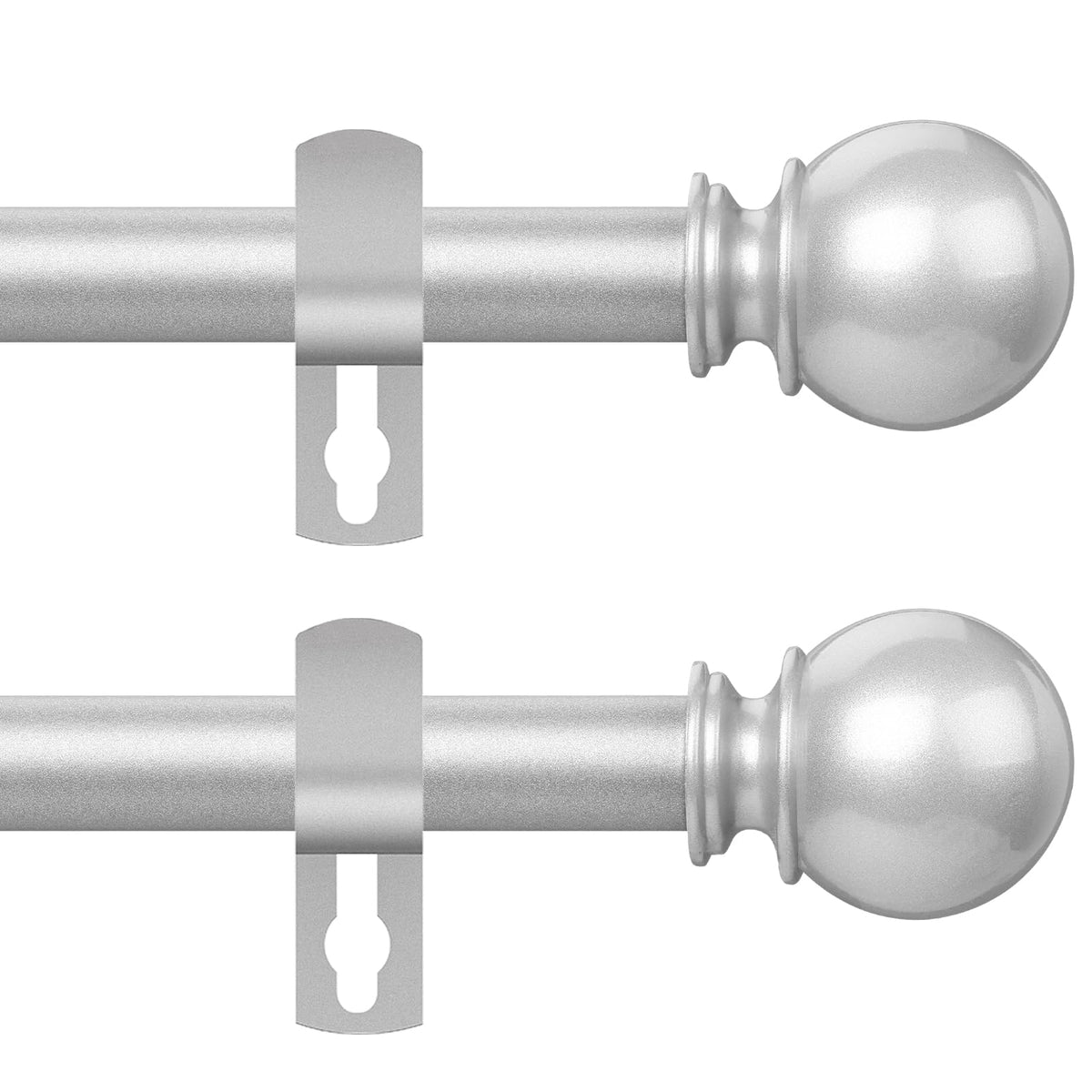 Gold Curtain Rod for Windows 28 to 48 Inch, 5/8 Inch Diameter Heavy Duty Splicing Adjustable Curtain Rods With Brackets, Easy to Install, Suitable for Bedroom, Patio and Outdoor