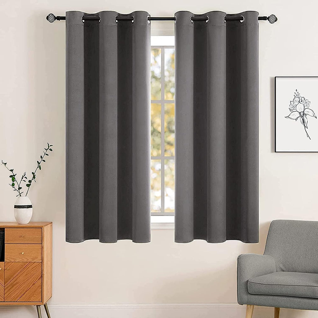 MIULEE Olive Blackout Bedroom Curtains Drapes 84 Inch Long 52"x84"