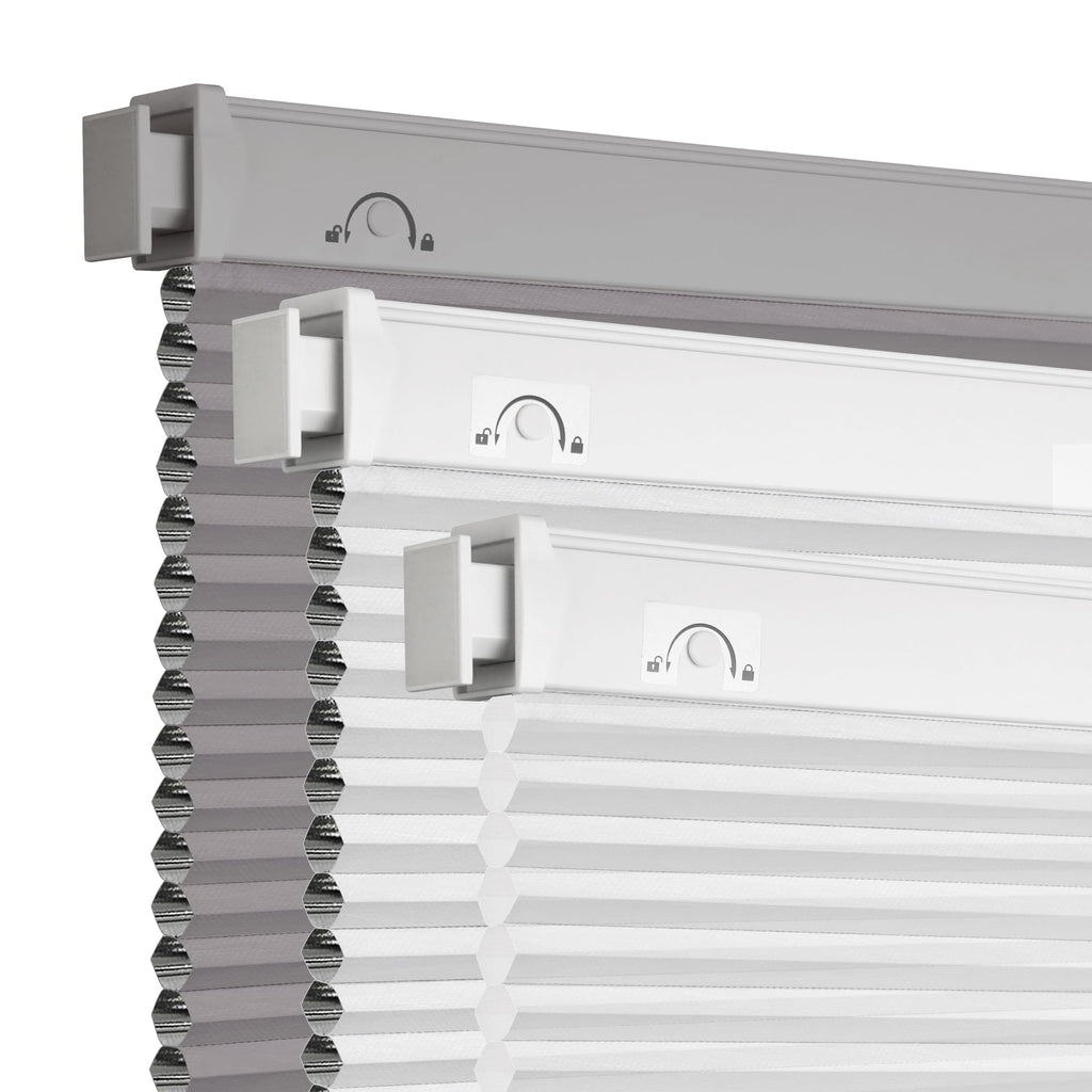 Grandekor No Drill Blackout Cellular Shades,34" W x 36" H,White