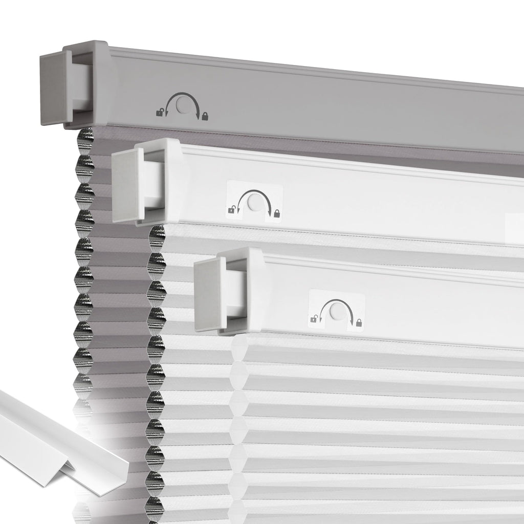 Grandekor No Drill Blackout Cellular Shades,34" W x 36" H,White