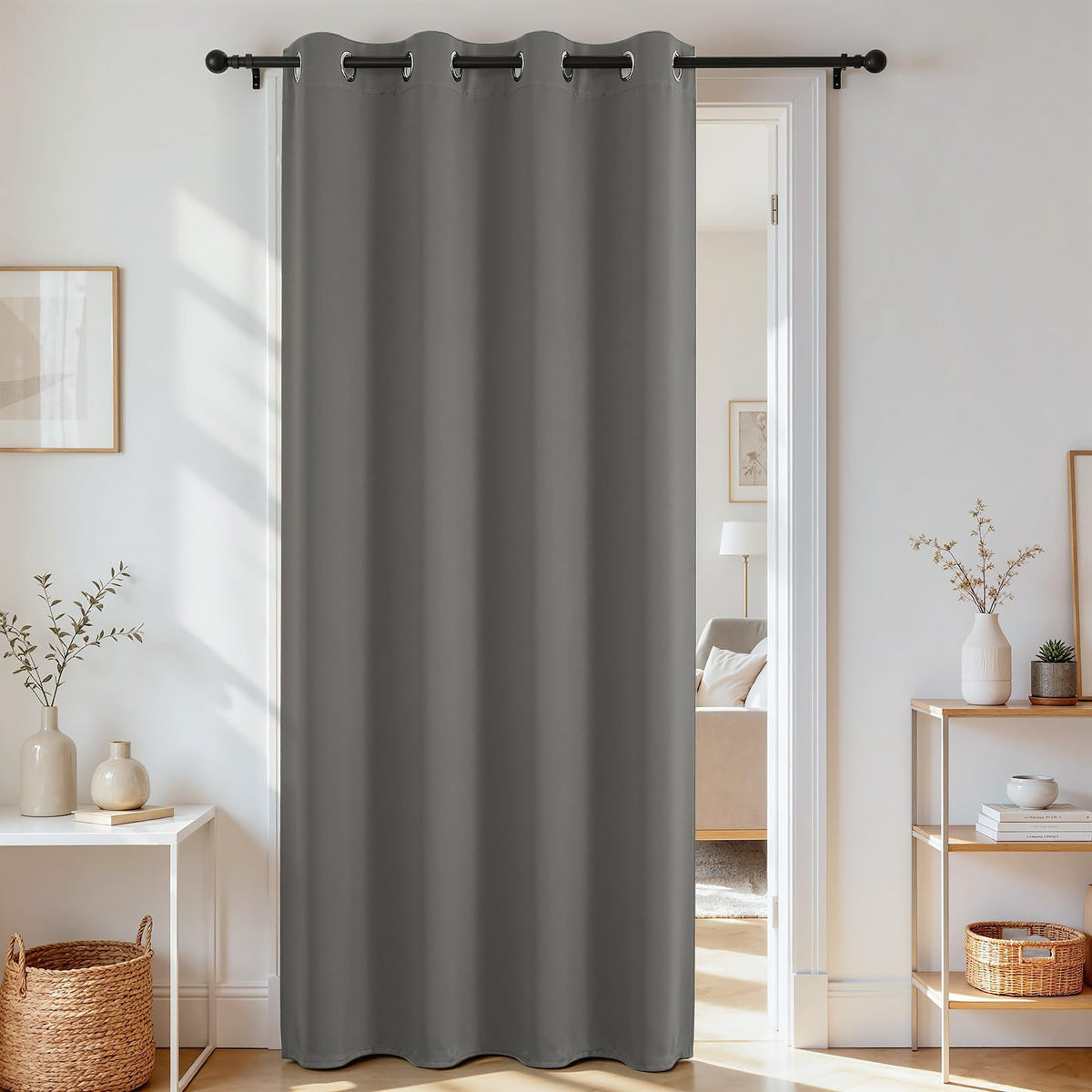 Joydeco Blackout Patio Sliding Door Curtains, Privacy Room Divider Curtains