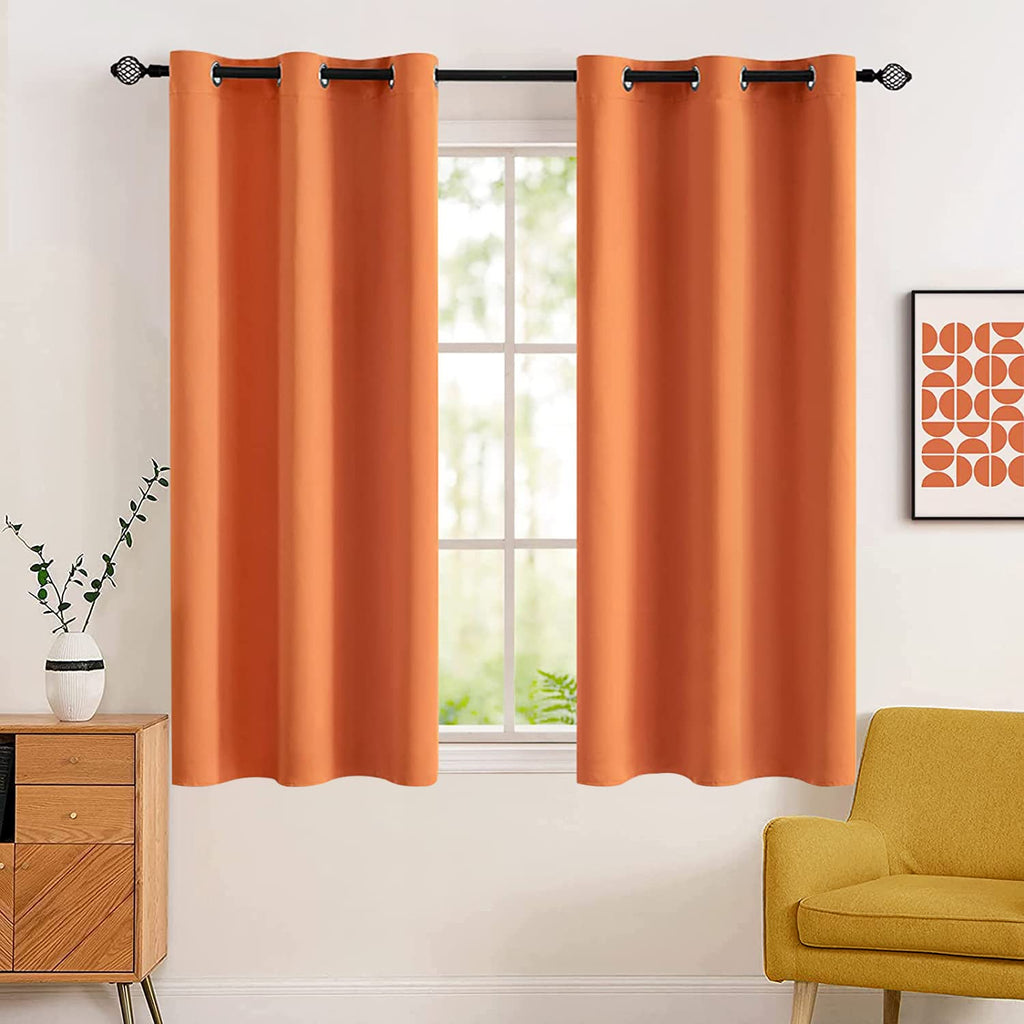 MIULEE Olive Blackout Bedroom Curtains Drapes 84 Inch Long 52"x84"