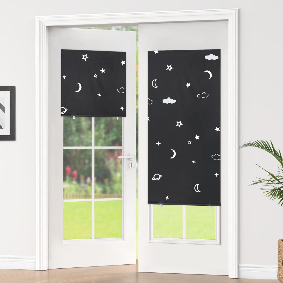 LazBlinds 100% Blackout Roller Shades, 36"x72", Black