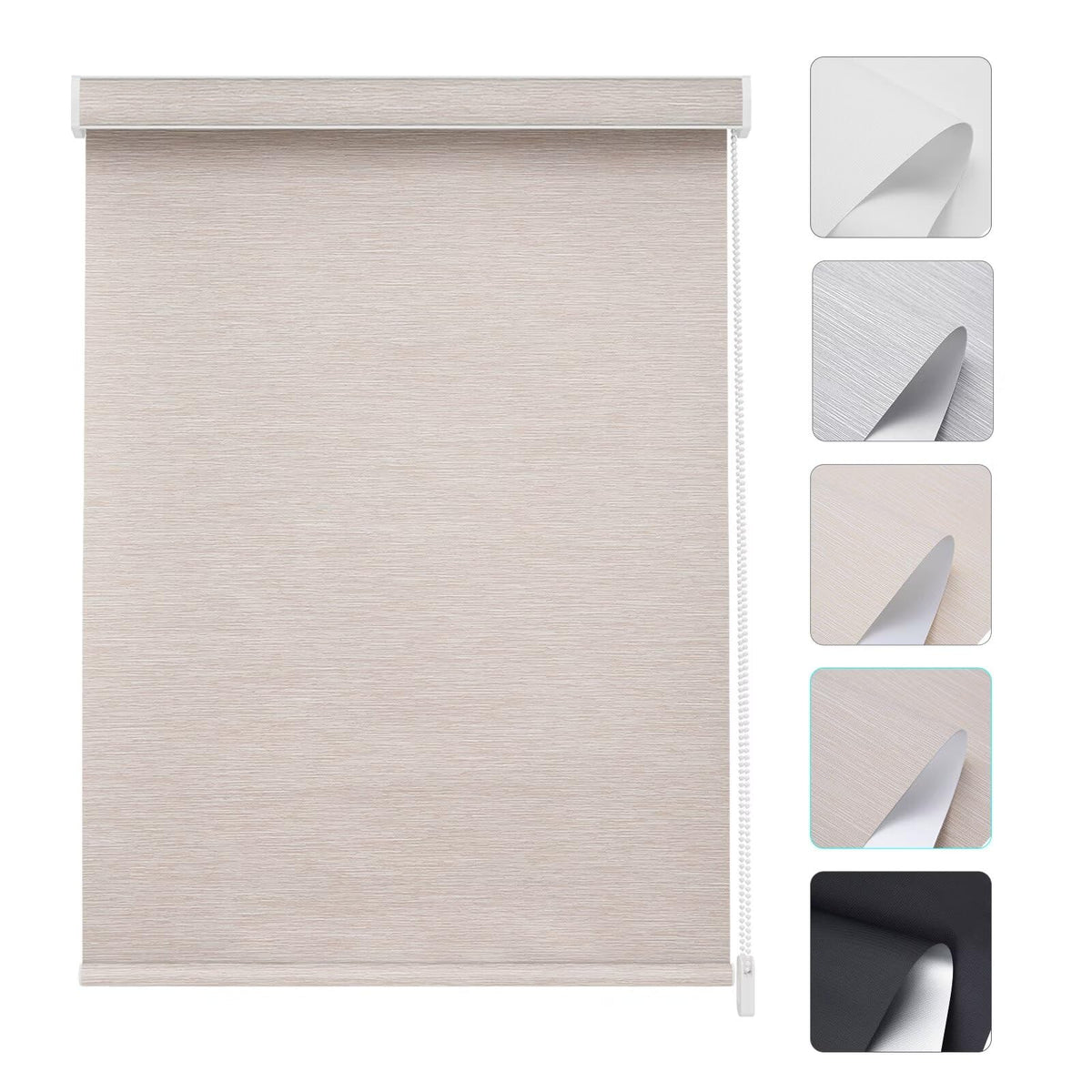 Changshade Custom Corded Solar Roller Shades, Light Filtering Window Blinds for UV, Glare and Heat Control, Custom Size Shades for Office, Living Room, Bedroom and Kitchen