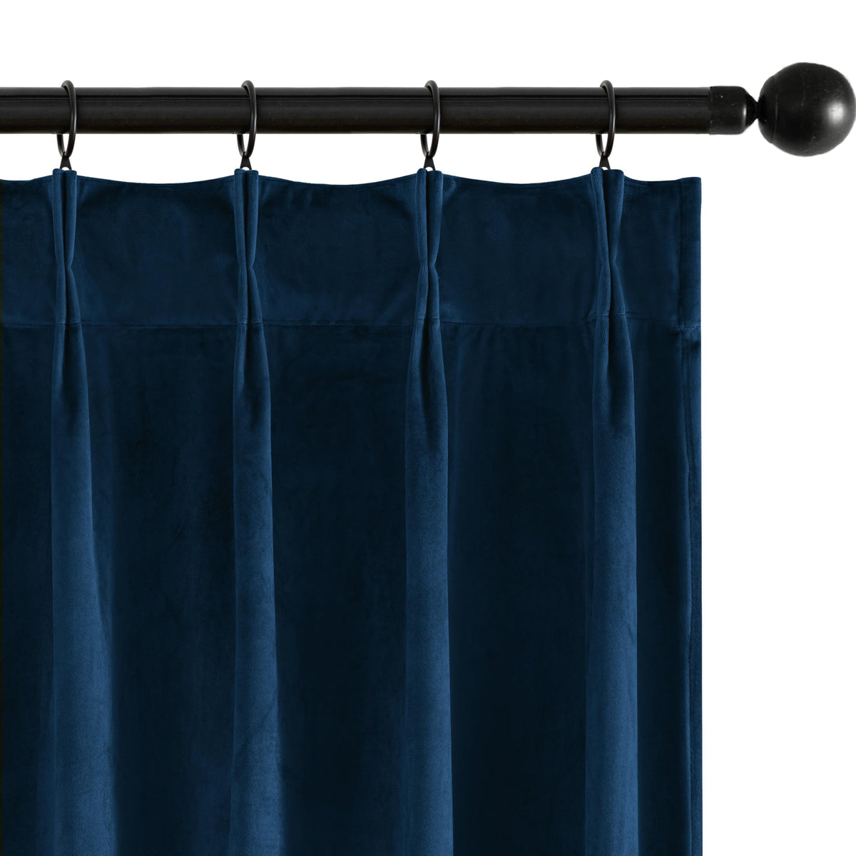 MIULEE Velvet Pinch Pleated Blackout Olive Green Curtains 40x96 Inches